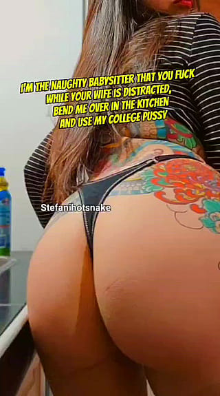 would you fuck the babysitter in the kitchen while your wife is in another room?'