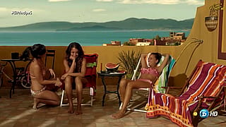 Eloina Marcos, Rocio Pelaez and (to a lesser extent) Hiba Abouk getting tans with no lines in El Principe (2014-2016)'