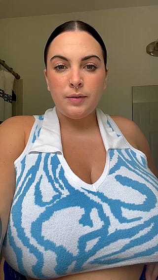 Chubby girl boobs make the best cum targets (I'll even let you use my face too)'