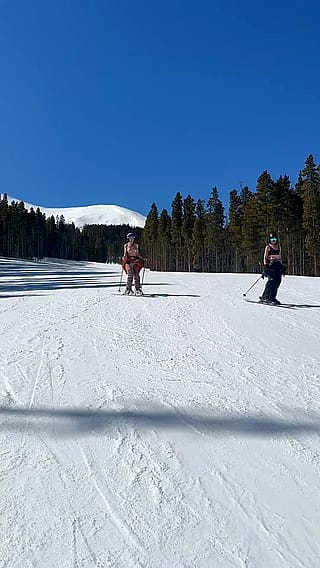 Whipped my tits out for some spring skiing'