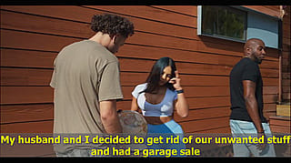 Cheating wife on garage sale'