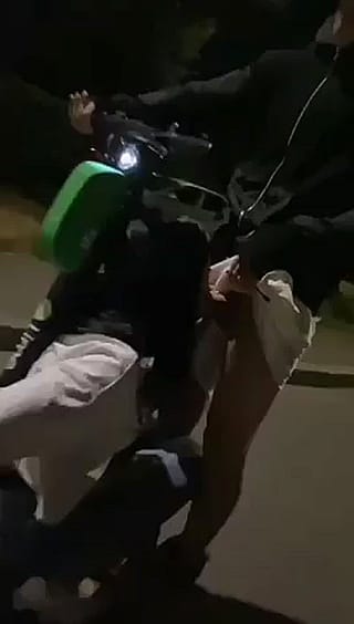 Slut Sucking dick on a Scooter'