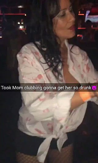 Took my mom clubbing'