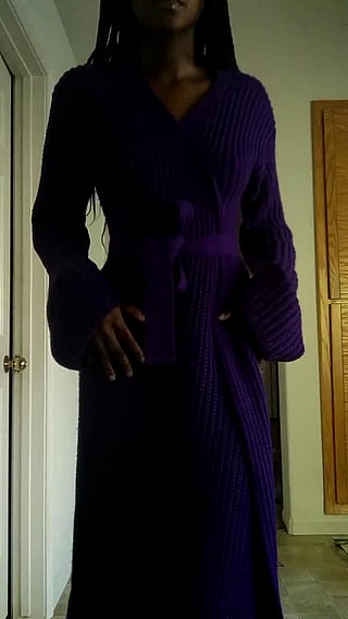 Fuck Me: Black Woman in Purple Robe'