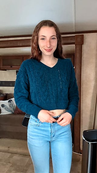 A Lil' Hair Never Hurt Anyone: Cute Amateur Striptease'