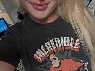 Slutty Girl in Tight T-shirt'