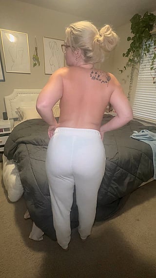 Blonde MILF Teases with Her Booty on OnlyFans'