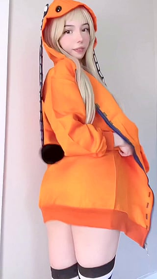Cute Asian Teen Cosplaying as Runa Yomozuki from Kakegurui'