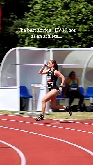 Cute Brunette Athlete Runs Faster Than You Think!'