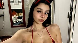 18-Year-Old Babe with Big Tits and Cumshot'