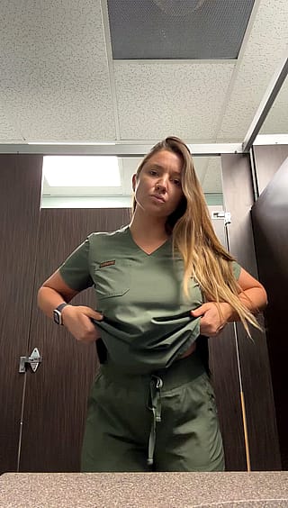 Nurse tiddies came out to play'