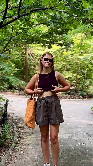 POV: We make eye contact in Central Park... and she flashes her boobs!'