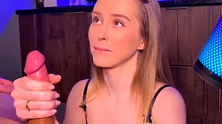 Blonde Camgirl Gets Cumshots and Ruined Orgasms'