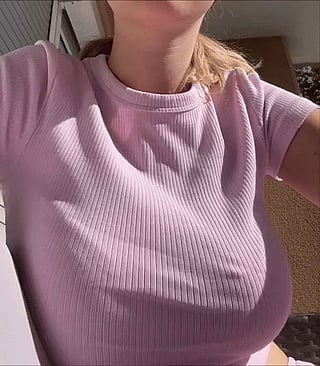 Blonde Teen Jiggling Big Tits on OnlyFans'