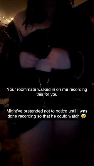 Roommate Caught Cheating on Girlfriend: Big Tits, Caption, Cuckold, Tits'