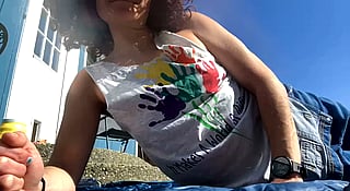 Sunny Spring Break: Flashing, Outdoor, Small Tits'