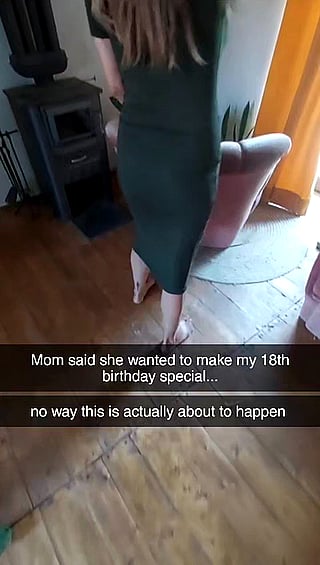 Mom's Big Ass Birthday: A Captioned MILF POV'