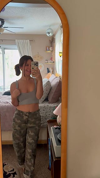 Cute Camo Pants and Pigtails Kind of Day'