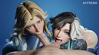 3D Invisible Woman Luna Snow M71z30: Multi Character Oral and Rule34'