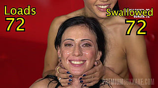 72 Loads for This Angel: Bukkake, Cum Compilation, Cum in Mouth, Cum Swallow, Extreme, Facial, Swallowing'