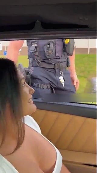 Cop Fired for This - Big Tits, Boobs, Car, Public, Police, Real'