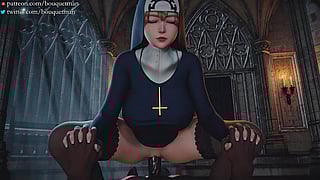 Nun Gets Fucked Hard in 3D Animation'