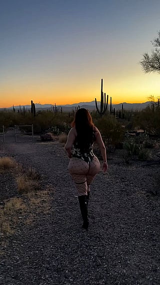 Walking in the Wild with a Big Booty'