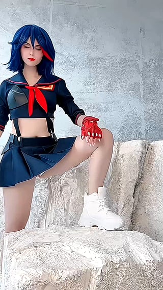 Ryuuko Matoi Kill la Kill Peppy Cosplay'