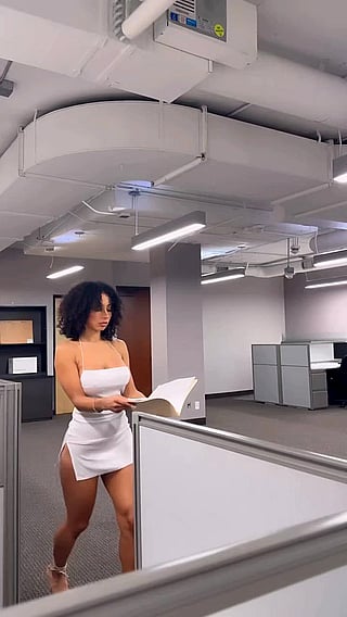 Babe in a Dress: Is this an Office or Nightclub?'