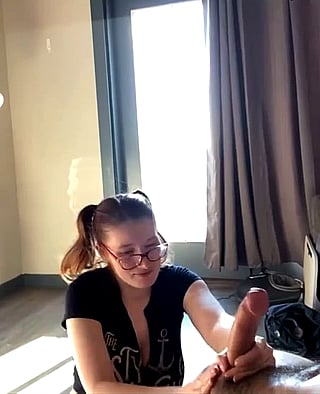Sloppy Bitch Gets a Big Dick in Her Mouth'