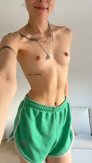 Would You Rather Cum on My Little Boobs or Inside? - NSFW'