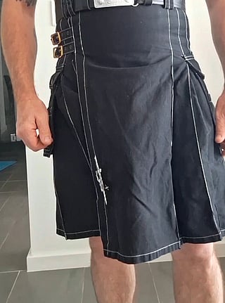 So, THIS is What I Wear Under My Kilts... - Kinky, Male Masturbation, Pierced, Prince Albert, Solo'