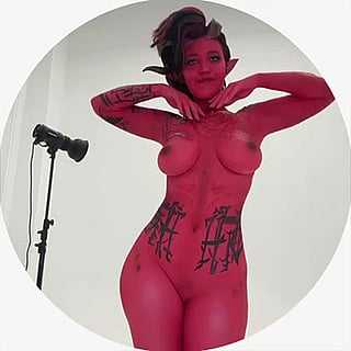 Redheaded Babe in Cosplay Shows Off Her Big Tits'