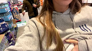 Public Exhibitionist Tease: 'Always down to make you cum in public''