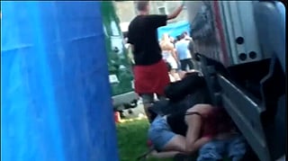 Fucking in public at a music festival: Blowjob and other dirty deeds'