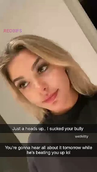 Blonde GF Gets Bullied: Your GF Tries to Confront You, But Ends Up Sucking Your Cock'