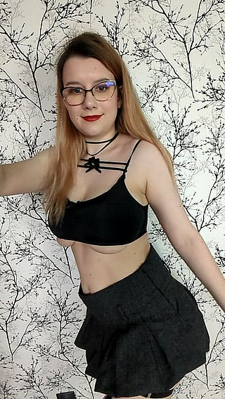 Rate My Pussy: Glasses, Skirt, and Asshole Show'