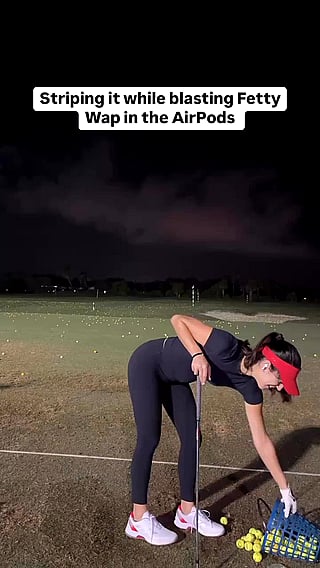 Golf Practice: A Cute Booty Shot'