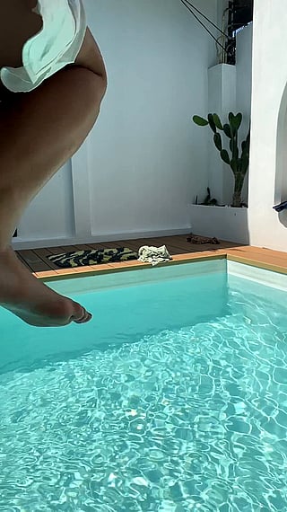 Pool Party of 1, Unless U Cum: Big Ass, Big Tits, Boobs, Brunette, OnlyFans'