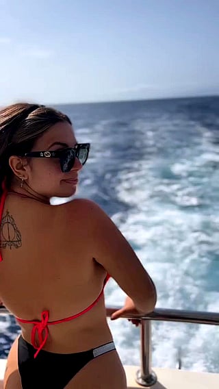 Big Beautiful Boat Ride: Tits, Bikini, Boobs, Cute, Natural'