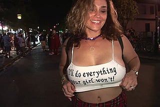 She'll Do Anything Your Girl Won't: Big Tits Exhibitionism Flashing Public Pussy'