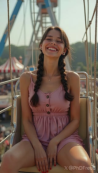 No Panties Required: Teen Girls Ride Ferris Wheel'