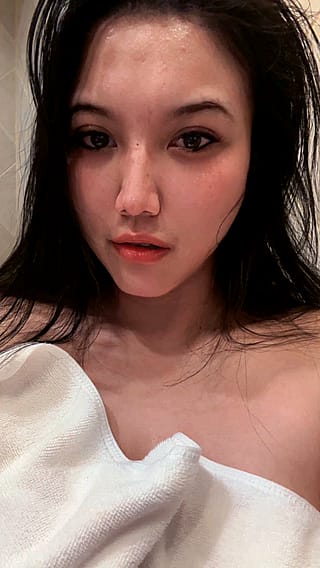 Would you shower with a big tittie Asian girl like me?'