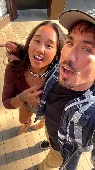 Asian Couple Gets Wild in Mall and Parking Garage'