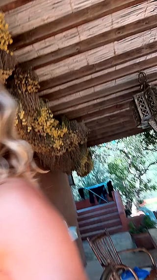 Blonde Babe with Big Tits and Natural Boobs'