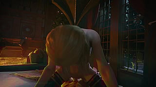 Fucking Rosemary Gets Drilled in Resident Evil 3D'