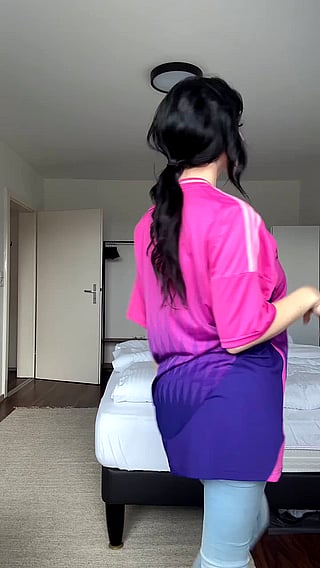 She's got the biggest tits in town!'