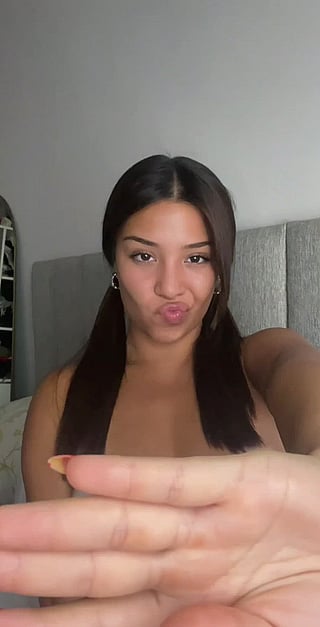 Showing off my nipples: A cute teen moment'