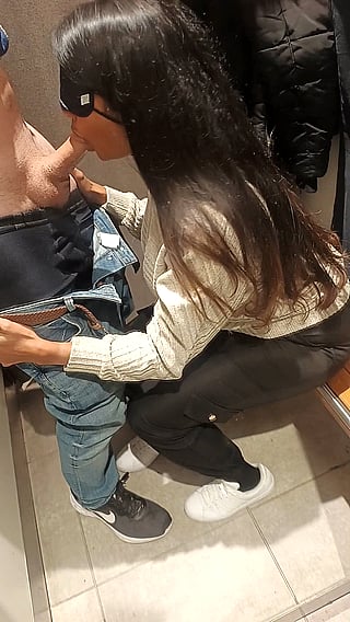 Get Sucked Off in a Clothing Shop: A Public Blowjob'