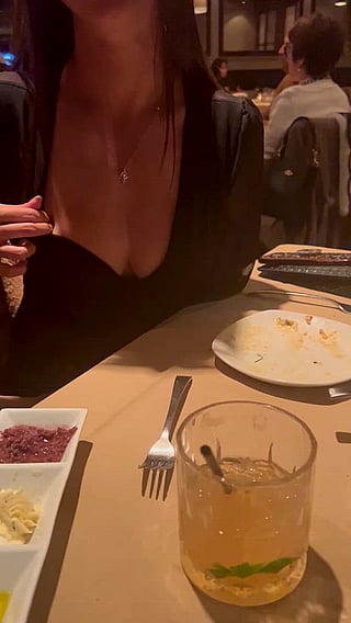 Fancy Steakhouse Flash: Big Tits, Boobs, and OnlyFans'